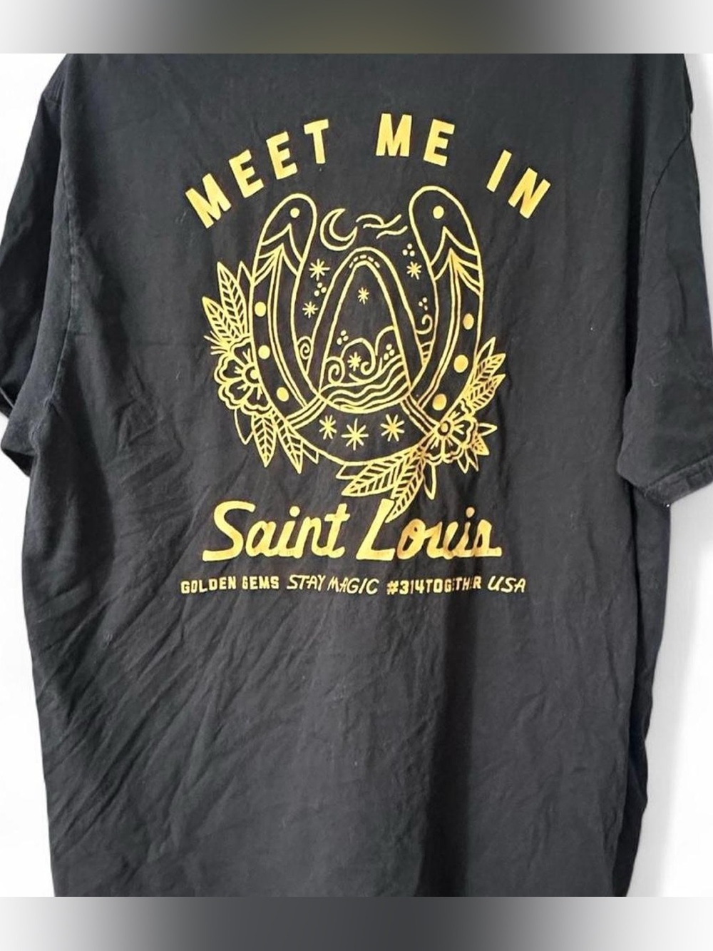 Women’s Golden Gems Black Short-Sleeve Graphic Tee